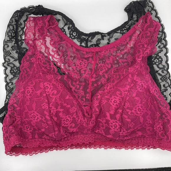 2 Pair Lace Razorback bralette. - Picture 1 of 6